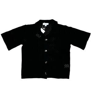 Aria Cove Black Womens Top Size 2